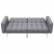 Sofa rozkładana, jasnoszara, tapicerowana tkaniną