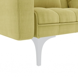 Sofa rozkładana, zielona, tapicerowana tkaniną