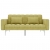 Sofa rozkładana, zielona, tapicerowana tkaniną