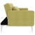 Sofa rozkładana, zielona, tapicerowana tkaniną