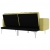 Sofa rozkładana, zielona, tapicerowana tkaniną