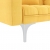 Sofa rozkładana, żółta, tapicerowana tkaniną