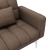 Sofa rozkładana, brązowa, tapicerowana tkaniną