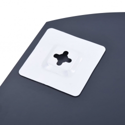 Lustro ścienne z półką, 50x70 cm, hartowane szkło