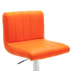 Hokery, 2 szt., pomarańczowe, sztuczna skóra