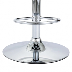 Krzesło barowe z podłokietnikami, fioletowe, sztuczna skóra