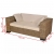 Zestaw kanap ogrodowych 2+3, rattan