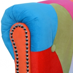 Zestaw 2 sof Chesterfield, obicie materiałowe