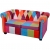 Zestaw 2 sof Chesterfield, obicie materiałowe