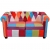 Zestaw 2 sof Chesterfield, obicie materiałowe