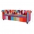 Zestaw 2 sof Chesterfield, obicie materiałowe