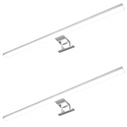 Lampy nad lustro, 2 szt., 8 W, zimne białe światło