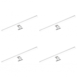 Lampy nad lustro, 4 szt., 8 W, zimne białe światło