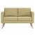 2-osobowa sofa tapicerowana tkaniną, zielona