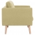 2-osobowa sofa tapicerowana tkaniną, zielona