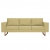 3-osobowa sofa tapicerowana tkaniną, zielona