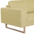 3-osobowa sofa tapicerowana tkaniną, zielona