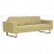 3-osobowa sofa tapicerowana tkaniną, zielona