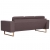 3-osobowa sofa tapicerowana tkaniną, taupe