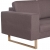 3-osobowa sofa tapicerowana tkaniną, taupe
