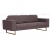 3-osobowa sofa tapicerowana tkaniną, taupe