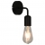 Kinkiety, 2 szt., czarne, E27