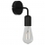 Kinkiety, 2 szt., czarne, E27