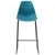 Krzesła barowe, 4 szt., turkusowe, plastik