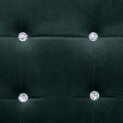 2-osobowa sofa z podłokietnikami, ciemnozielona, chrom, aksamit