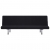 Sofa, rozkładana, czarna, poliester