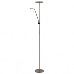 Lampa stojąca, 16 W, srebrna, 180 cm