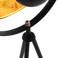 Lampa stojąca, E27, czarno-złota, 31 cm