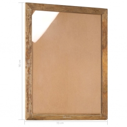 Ramki na zdjęcia, 2 szt., 90x70 cm, drewno z odzysku i szkło