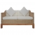 2-osobowa sofa z poduszkami, naturalny rattan