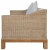 2-osobowa sofa z poduszkami, naturalny rattan