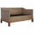 2-osobowa sofa z poduszkami, naturalny rattan