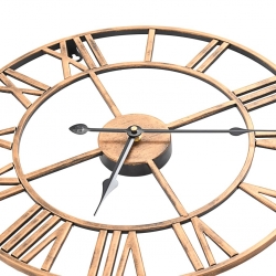 Zegar ścienny, metal, 40 cm, złoty