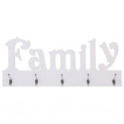 Wieszak ścienny na płaszcze FAMILY, 74 x 29,5 cm