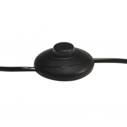 Lampa podłogowa na trójnogu, czarna, lite drewno mango, 171 cm