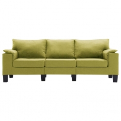 3-osobowa sofa, zielona, tapicerowana tkaniną