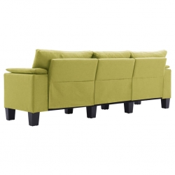 3-osobowa sofa, zielona, tapicerowana tkaniną