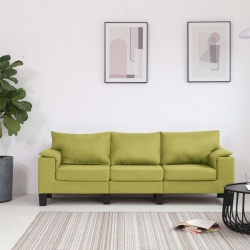 3-osobowa sofa, zielona, tapicerowana tkaniną