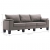 3-osobowa sofa, taupe, tapicerowana tkaniną