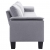 5-osobowa sofa, jasnoszara, tapicerowana tkaniną