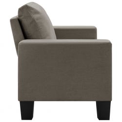 2-osobowa sofa, taupe, tapicerowana tkaniną