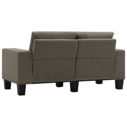 2-osobowa sofa, taupe, tapicerowana tkaniną