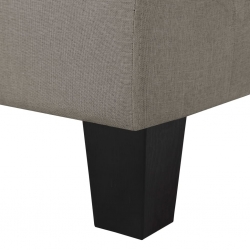 2-osobowa sofa, taupe, tapicerowana tkaniną