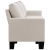 5-osobowa sofa, kremowa, tapicerowana tkaniną