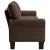 4-osobowa sofa, brązowa, tapicerowana tkaniną