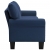 4-osobowa sofa, niebieska, tapicerowana tkaniną